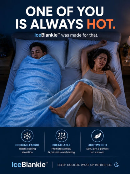 Cooling Blanket for hot sleepers on a modern bed