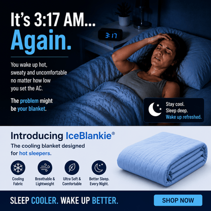 Cooling Blanket for hot sleepers on a modern bed