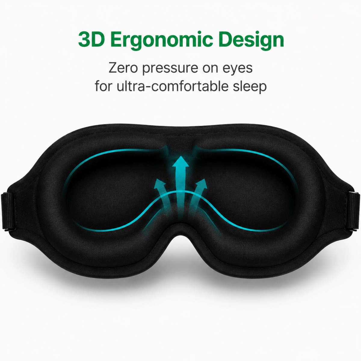 3D Blackout Sleep Mask for comfortable deep sleep