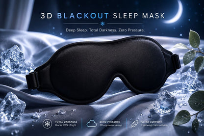 3D Blackout Sleep Mask for comfortable deep sleep